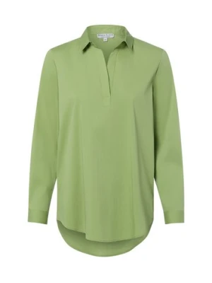 Marie Lund Bluzka damska Kobiety Bawełna zielony jednolity,