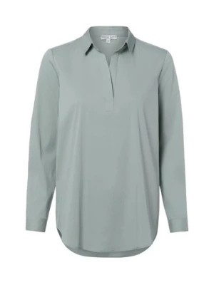 Marie Lund Bluzka damska Kobiety Bawełna zielony jednolity,