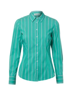 Marie Lund Bluzka damska Kobiety Bawełna zielony|różowy w paski,