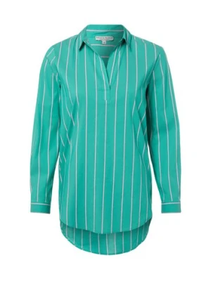 Marie Lund Bluzka damska Kobiety Bawełna zielony|różowy w paski,