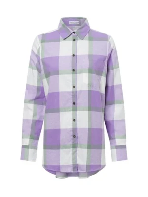 Marie Lund Bluzka damska Kobiety Regular Fit Bawełna czerwony w kratkę,