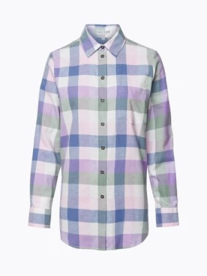Marie Lund Bluzka damska Kobiety Regular Fit Bawełna różowy|niebieski|lila w kratkę,