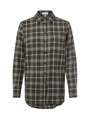 Marie Lund Bluzka damska Kobiety Regular Fit Bawełna zielony w kratkę,