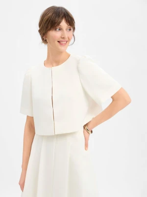 Marie Lund Bolerko Kobiety biały jednolity,