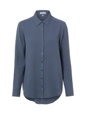 Marie Lund Damska bluzka koszulowa Kobiety Bawełna niebieski jednolity,