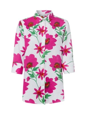 Marie Lund Damska bluzka lniana Kobiety len wyrazisty róż,