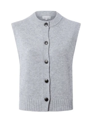 Marie Lund Damska kamizelka z dzianiny z wełny merynosów Kobiety Wełna merino niebieski marmurkowy,