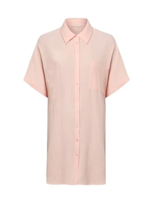 Marie Lund Damska koszula nocna Kobiety Bawełna (100%) biały wypukły wzór tkaniny,