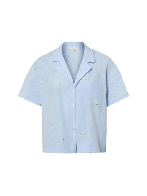 Marie Lund Damska koszulka do piżamy Kobiety niebieski|biały w paski,