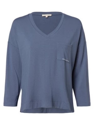 Marie Lund Damska koszulka od piżamy Kobiety Dżersej niebieski jednolity,