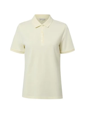 Marie Lund Damska koszulka polo Kobiety Bawełna żółty jednolity,