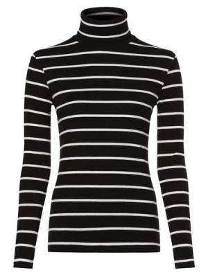 Marie Lund Damska koszulka z długim rękawem Kobiety Bawełna czarny|biały w paski,