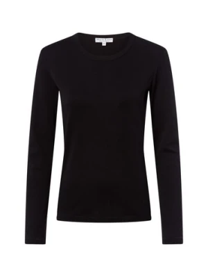 Marie Lund Damska koszulka z długim rękawem Kobiety Bawełna czarny jednolity,