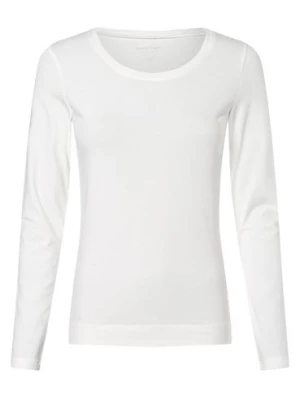 Marie Lund Damska koszulka z długim rękawem Kobiety Dżersej biały jednolity,