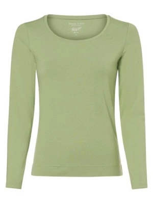 Marie Lund Damska koszulka z długim rękawem Kobiety Dżersej zielony jednolity,