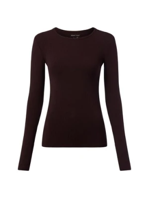 Marie Lund Damska koszulka z długim rękawem Kobiety wiskoza brązowy jednolity,