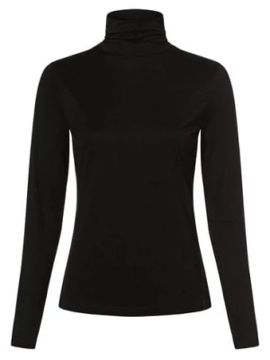 Marie Lund Damska koszulka z długim rękawem Kobiety wiskoza czarny jednolity,