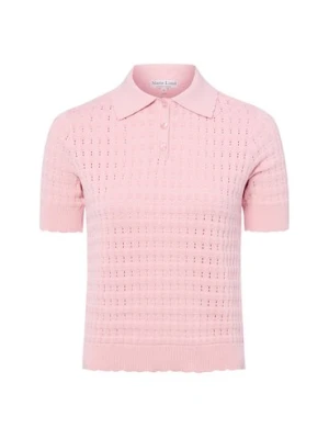 Marie Lund Damska koszulka z dzianiny Kobiety Bawełna (100%) różowy jednolity,