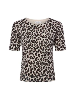 Marie Lund Damska koszulka z dzianiny Kobiety beżowy|brązowy wzorzysty,