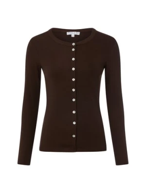 Marie Lund Damska koszulka z dzianiny Kobiety Sztuczne włókno brązowy jednolity,