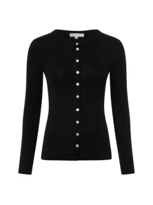 Marie Lund Damska koszulka z dzianiny Kobiety Sztuczne włókno czarny jednolity,