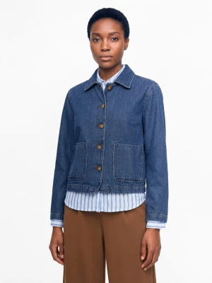 Marie Lund Damska kurtka dżinsowa Kobiety Bawełna niebieski,