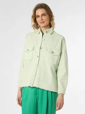 Marie Lund Damska kurtka jeansowa Kobiety Bawełna zielony jednolity,
