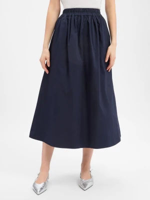 Marie Lund Damska spódnica midi Kobiety Bawełna niebieski,