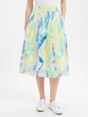 Marie Lund Damska spódnica midi Kobiety Sztuczne włókno wielokolorowy,