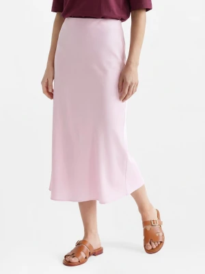 Marie Lund Damska spódnica midi Kobiety żółty jednolity,