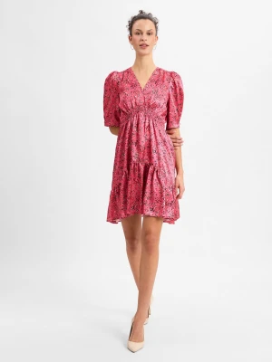 Marie Lund Damska sukienka na co dzień Kobiety Sztuczne włókno wielokolorowy|czarny|różowy wzorzysty,