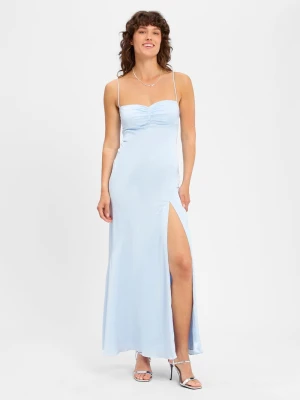Marie Lund Damska sukienka wieczorowa Kobiety niebieski jednolity,