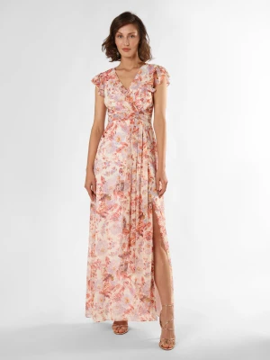 Marie Lund Damska sukienka wieczorowa Kobiety Sztuczne włókno różowy wzorzysty,