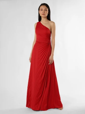 Marie Lund Damska sukienka wieczorowa Kobiety Sztuczne włókno czerwony jednolity,