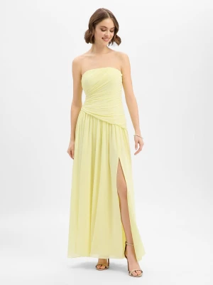 Marie Lund Damska sukienka wieczorowa Kobiety żółty jednolity,
