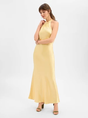 Marie Lund Damska sukienka wieczorowa Kobiety żółty jednolity,