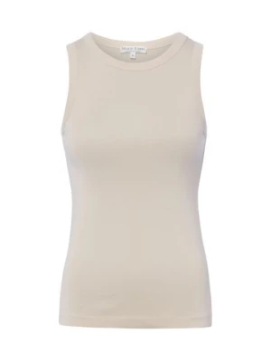 Marie Lund Damski podkoszulek Kobiety Bawełna beżowy jednolity,