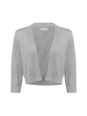 Marie Lund Damski rękaw z dzianiny Kobiety wiskoza srebrny jednolity,