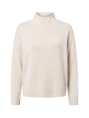 Marie Lund sweter merino Kobiety Wełna merino beżowy
