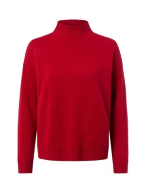 Marie Lund Damski sweter merino Kobiety Wełna merino czerwony jednolity,