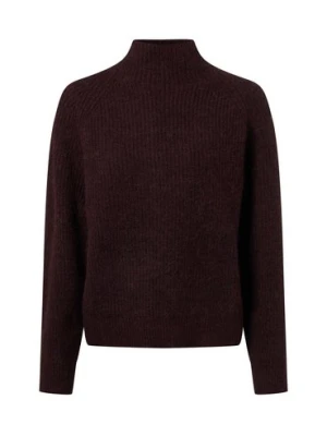 Marie Lund Damski sweter z dzianiny z wełną i alpaką Kobiety Sztuczne włókno czerwony marmurkowy,