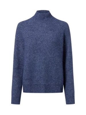 Marie Lund Damski sweter z dzianiny z wełną i alpaką Kobiety Sztuczne włókno niebieski marmurkowy,