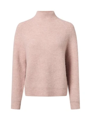 Marie Lund Damski sweter z dzianiny z wełną i alpaką Kobiety Sztuczne włókno różowy marmurkowy,