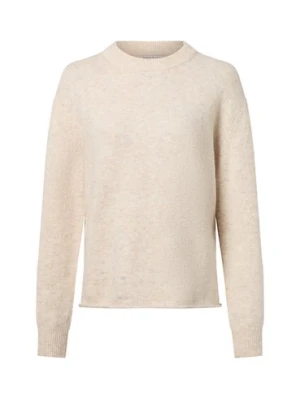 Marie Lund Damski sweter z dzianiny z zawartością wełny i alpaki Kobiety biały marmurkowy,