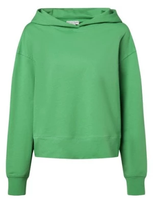 Marie Lund Damski sweter z kapturem Kobiety Bawełna zielony jednolity,