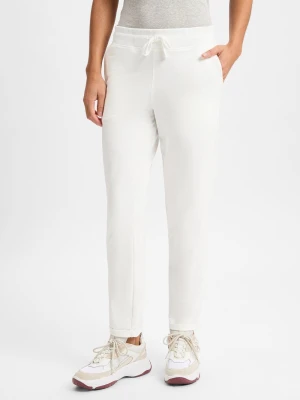 Marie Lund Damskie spodnie dresowe Kobiety Bawełna biały jednolity,