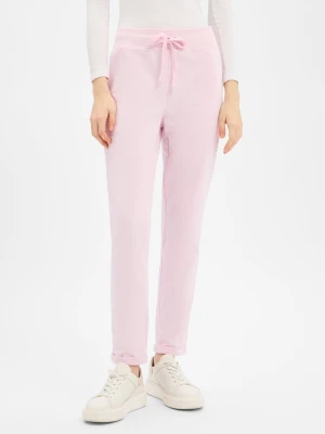 Marie Lund Damskie spodnie dresowe Kobiety Bawełna różowy jednolity,