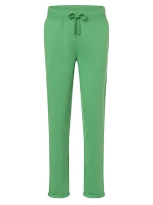 Marie Lund Damskie spodnie dresowe Kobiety Bawełna zielony jednolity,