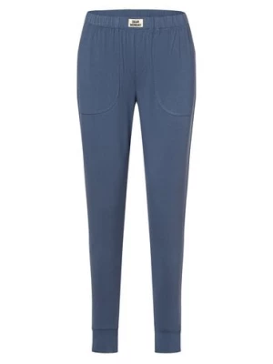 Marie Lund Damskie spodnie od piżamy Kobiety wiskoza niebieski jednolity,