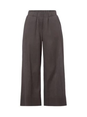 Marie Lund Damskie spodnie wsuwane z zawartością lnu Kobiety Bawełna brązowy,